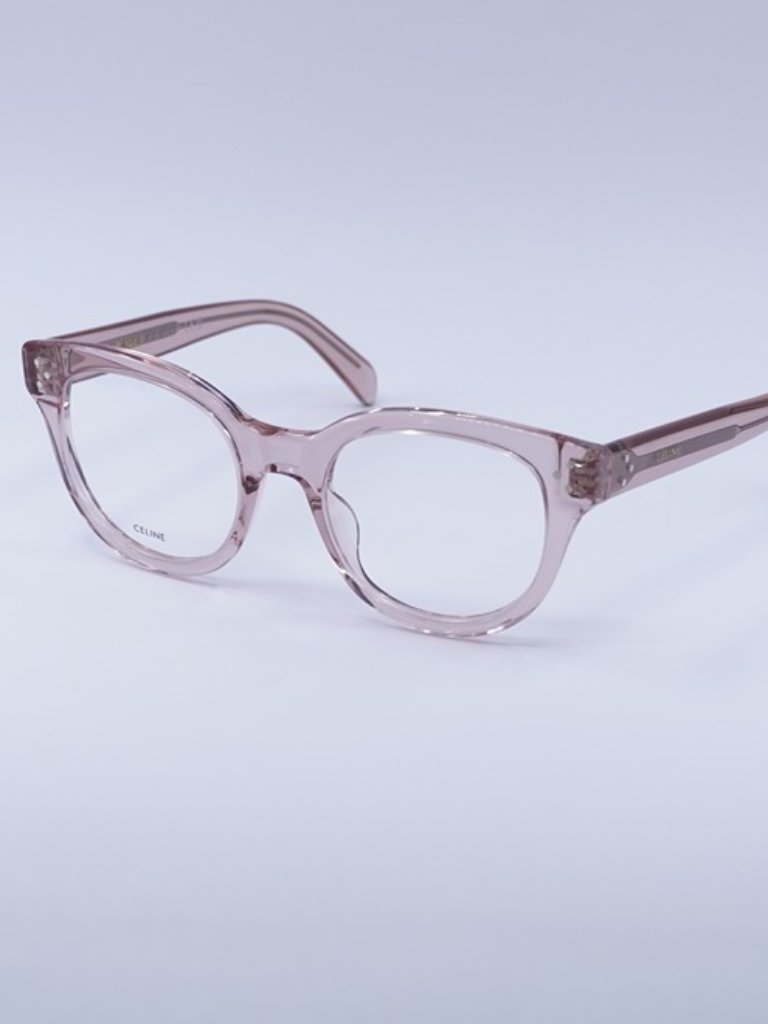 Celine Cl50109i 072 Eyeglasses Shiny Light Pink 51mm Square Frame